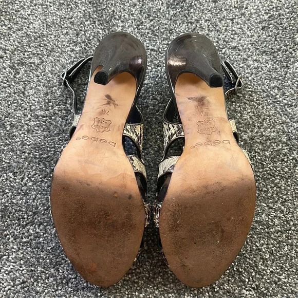 Women’s Bebe snakeskin heels 7 - Picture 3 of 4